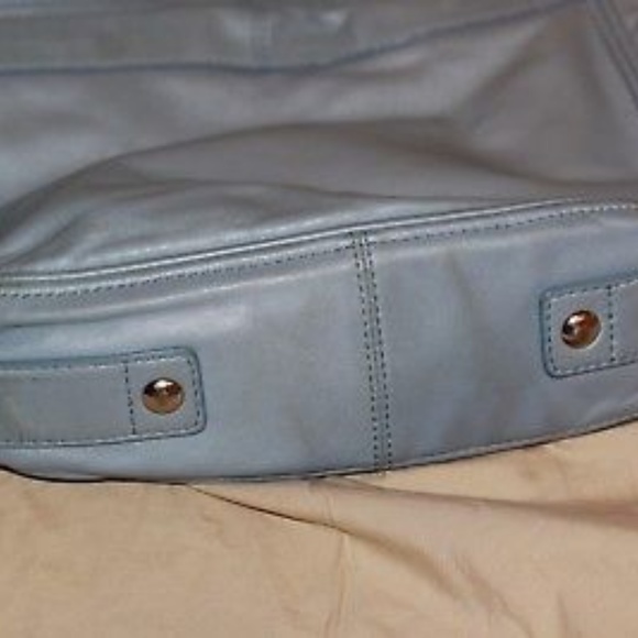 COACH Light Blue Soft leather Carly Hobo Handbag - Picture 6 of 6